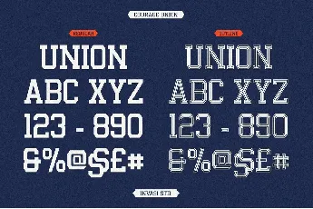 Courage Union font