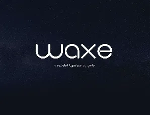 Waxe Typeface font