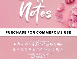 Bella Notes - Personal Use font