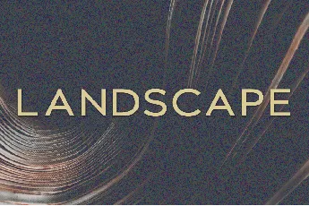 Landscape font