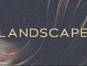 Landscape font