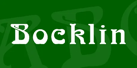 Bocklin font