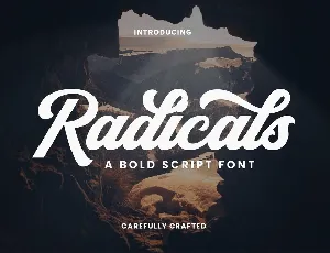 Radicals Free font