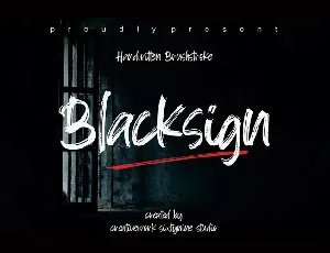 Blacksign font