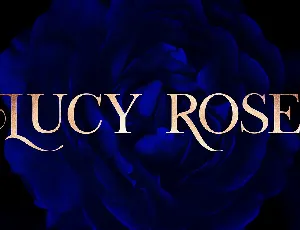 Lucy Rose Typeface font