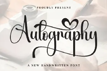 Autography Calligraphy font