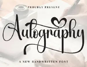 Autography Calligraphy font