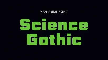 Science Gothic font