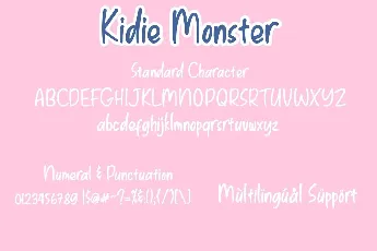 Kidie Monster Display font