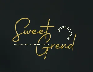 Sweetgrend font