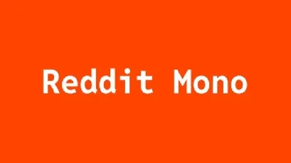 Reddit Mono Family font
