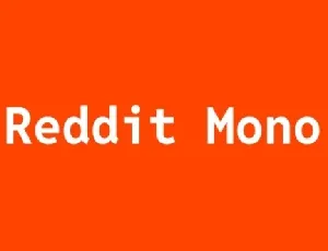 Reddit Mono Family font