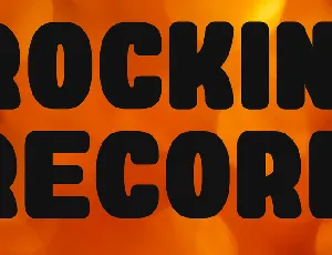 Rockin' Record font