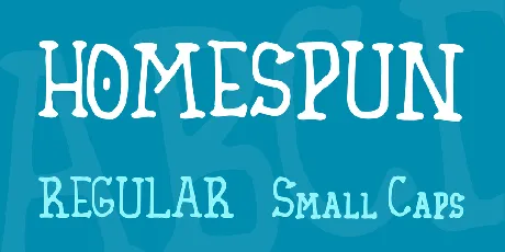 Homespun font