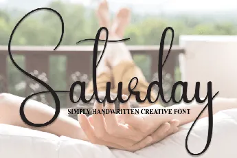 Saturday Script Typeface font