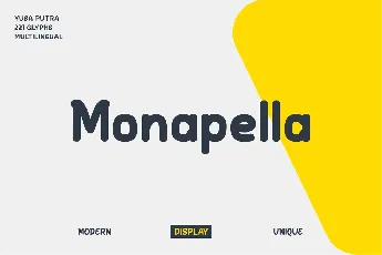 Monapella font