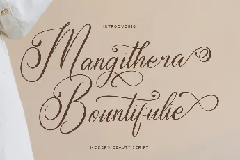 Mangithera Bountifulie DEMO VER font