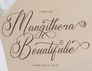 Mangithera Bountifulie DEMO VER font