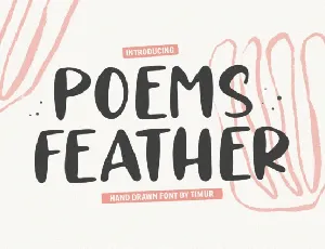 Poems Feather font