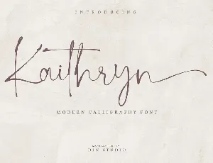 Kaithryn Handwritten Script font