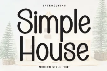 Simple House Display font