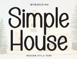 Simple House Display font