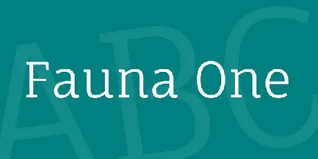 Fauna One font