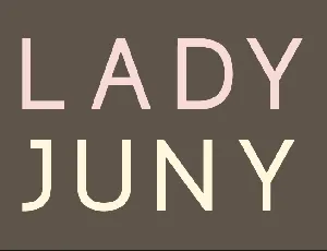 Lady Juny font