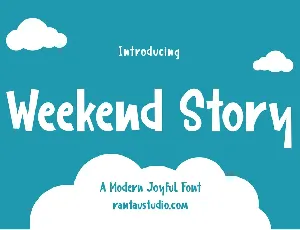 Weekend Story font