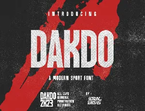 Dakdo font