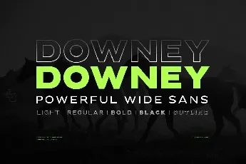 Downey font