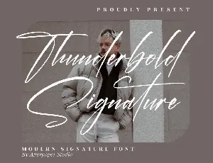 Thunderbold Signature font