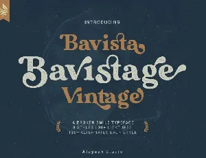 Bavistage font