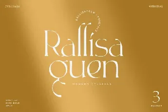 Rallisaguen font