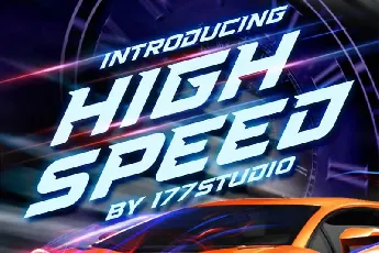 High Speed – Sports Display font