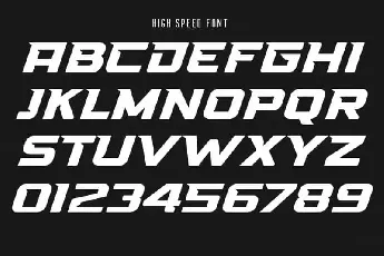 High Speed – Sports Display font