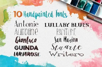 Tombeo Watercolor Kit Collection font