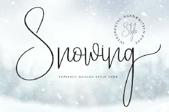 Snowing Script font