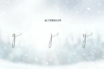 Snowing Script font