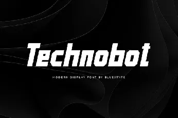 Technobot-Italic font