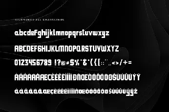 Technobot-Italic font