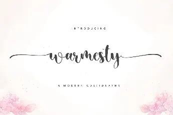 Warmesty Modern Calligraphy font