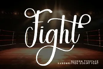 Fight Script font