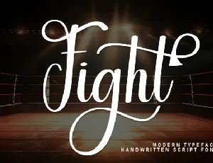 Fight Script font