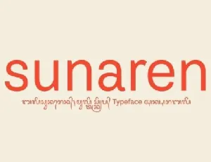 Bali Sunaren font