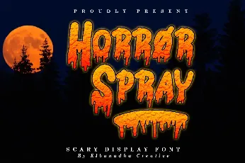 HORROR SPRAY DEMO font