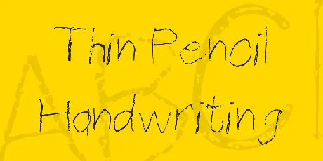 Thin Pencil Handwriting font