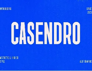 Casendro font