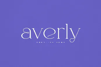 Averly font