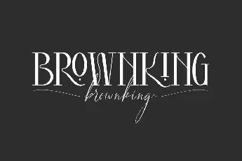 Brownking font